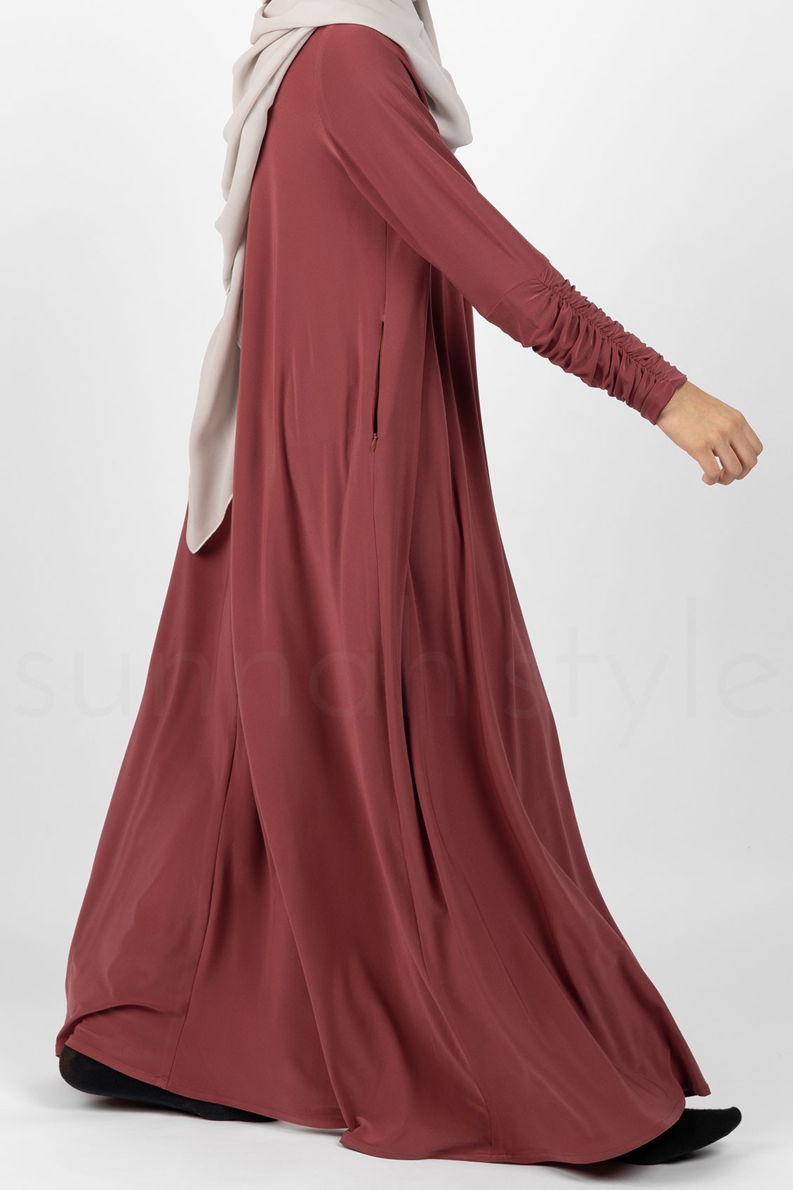 Sunnah Style Girls Flourish Jersey Abaya Smoked Paprika